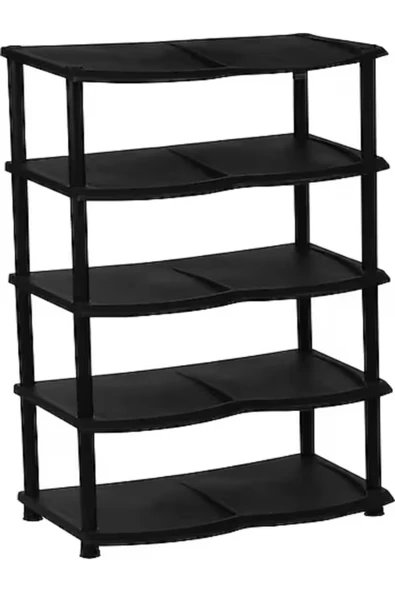 GenelTedarik AYAKKABILIK PLASTİK SAĞLAM RAF 5 KATLI DEMONTE - Resim 2