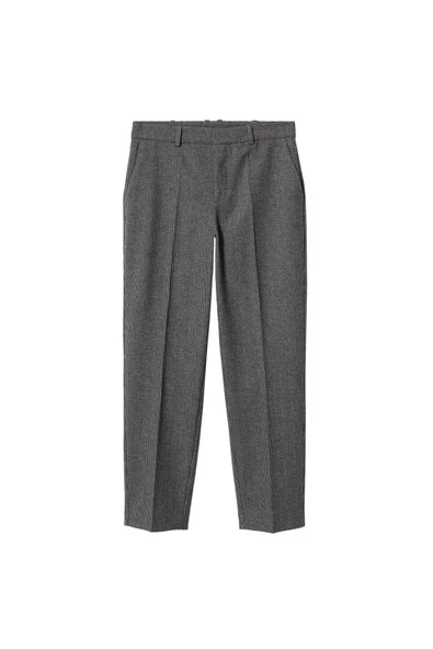 MANGO Gri Kadın Pantolon 37026705 - Resim 4