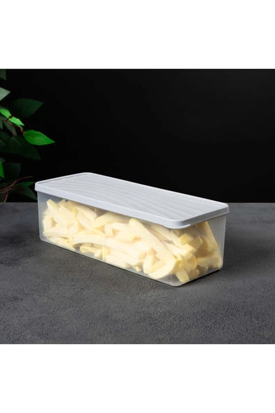 GenelTedarik Derin Dondurucu Saklama Kabı – Kapaklı – Şeffaf, BPA’sız, Sızdırmaz 2L lacivert ürün görseli 1