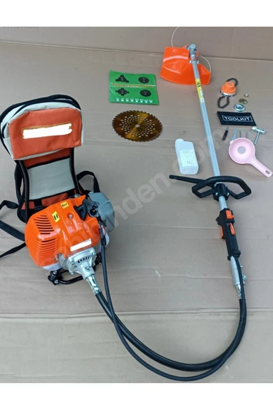 Maxstar TIRPAN OT BİÇME MOTORU BENZİNLİ SIRT TİPİ 3 ADET UÇ 2.2 KV 52 CC - Resim 3