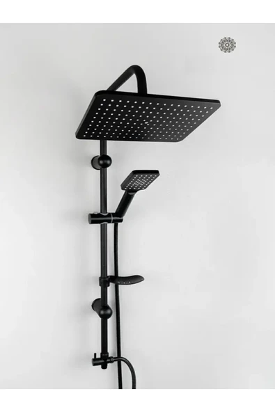 Eng Sürgü 5 Li Robot Duş Seti Siyah - Resim 2