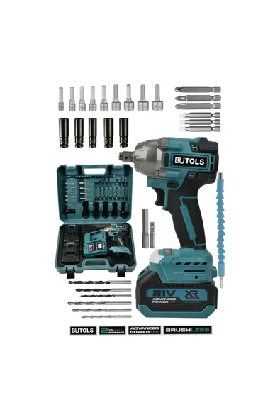 Butols BRUSHLESS FIRÇASIZ TORKLU SOMUN SIKMA SÖKME MATKAP ürün görseli 1