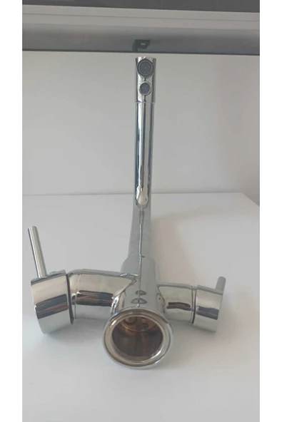 EUROMİX 3 Yollu Çift Akışlı Mutfak Eviye Bataryası Su Arıtma Bağlantılı Dual Arıtmalı Batarya - Resim 2