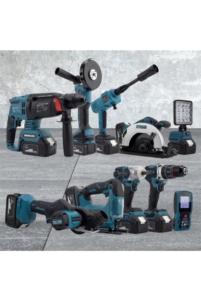 Maxplus 10 lu set matkap seti takımı ful set - Resim 3