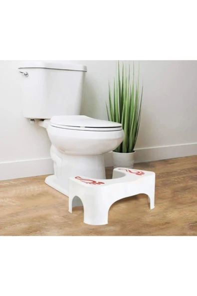 GenelTedarik Klozet Taburesi Klozet Basamak Klozet Ayaklığı - Kırmızı - Resim 3