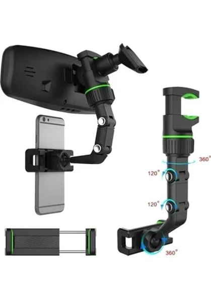 Araç İçi Telefon Tutucu (Dikiz Aynası ve Arka Koltuk Uyumlu) - Resim 4