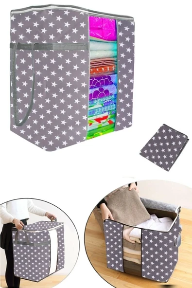 12 Adet Pencereli Hurç Mega Boy Çok Amaçlı Düzenleyici 40x40x75 Cm 0256 - Resim 2