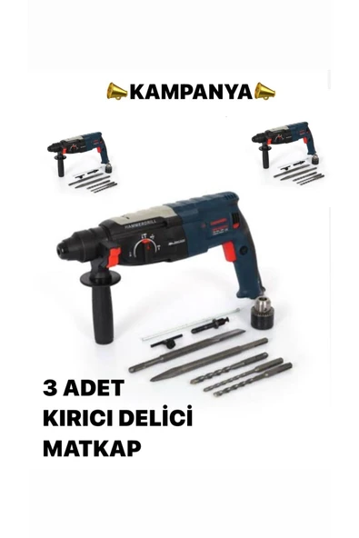 Maxplus Darbeli matkap kırıcı delici 3 adet ürün görseli 1