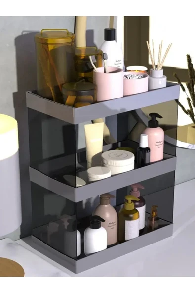 GenelTedarik MAKYAJ KİŞİSEL BAKIM KOZMETİK ÇOK FONKSİYONLU ORGANİZER RAF ürün görseli 1