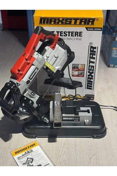 Maxstar Şerit testere metal kesme makinası gönye demir aliminyun profil - Resim 2