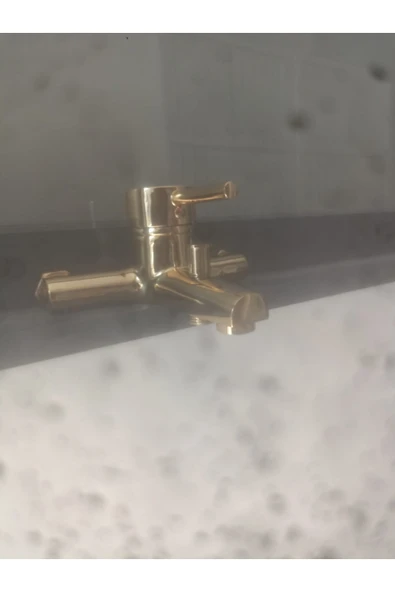 petra GOLD AÇ KAPA MİX BANYO BATARYASI PRİNÇ İÇ MALZEME - Resim 2