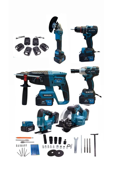 Maxplus FIRÇASIZ 7 Lİ SET MATKAP TAKIMI 58 W 05 AH ürün görseli 1