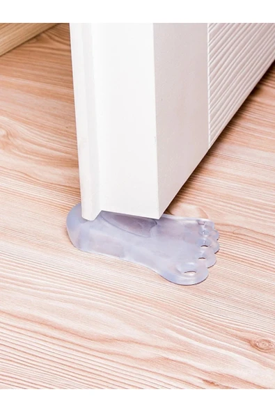 GenelTedarik AYAK ŞEKLİNDE KAPI STOPERİ KAPI TAKOZU SİLİKON 4ADET - Resim 2