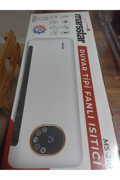 GenelTedarik Beyaz Duvar Tipi Isıtıcı Fanlı Sıcak Soğuk - Resim 3