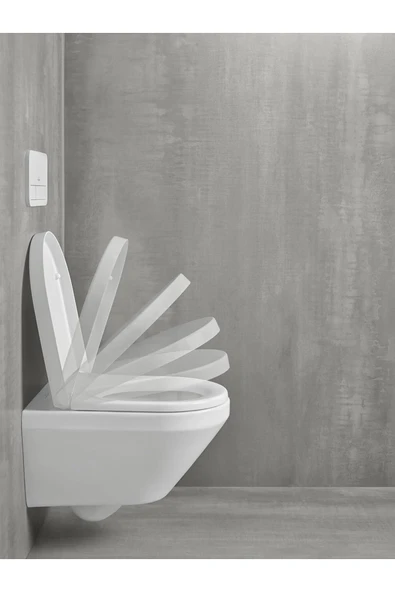 teknotrust Şık Beyaz Klozet Kapağı Elegance Nkp, Temiz ve Modern Tasarım - Resim 4