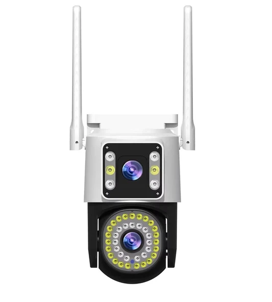 32 Gb Hafıza Kartlı 4mp Yoosee Çift Lens Ip Kamera - Wıfı Otomatik İzleme, Su Geçirmez Kablosuz Güvenlik Ev Kamerası, Renkli Gece Görüş - Resim 2