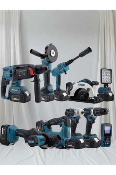 Maxplus 10 lu set matkap seti takımı ful set - Resim 4