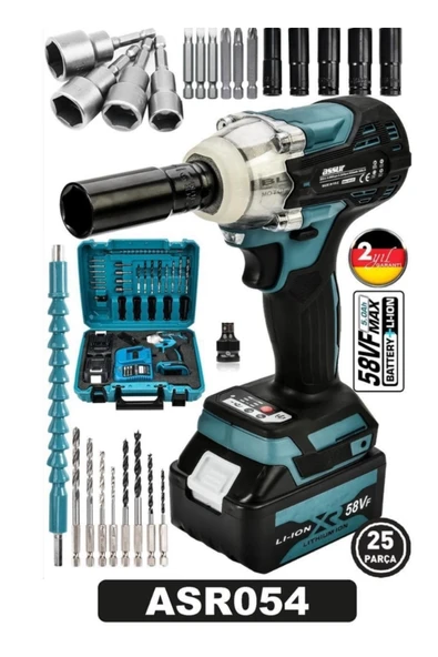 Maxplus Kimmer plus marka Torklu Somun Sıkma Vidalama 21v3 Amper 10 Piili Lityum Akü - Resim 3