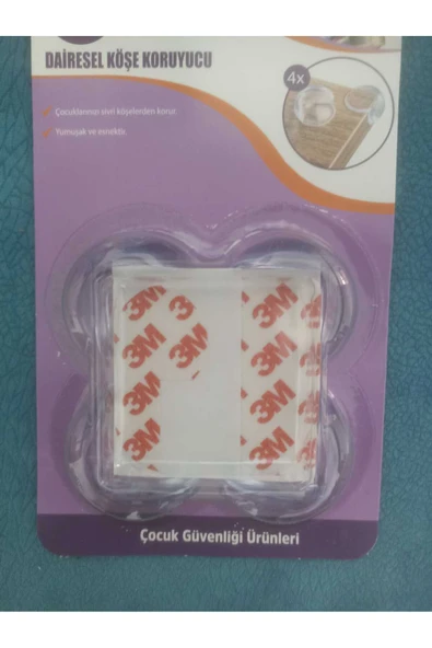 GenelTedarik Beyaz Masa Köşe Koruyucu.şeffaf - Resim 3