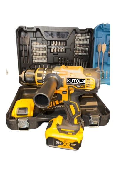 Butols KÖMÜRSÜZ X2 ŞARZLI DARBELİ VİDALAMA MATKAP 84 PARÇA SET MAVİ ürün görseli 1