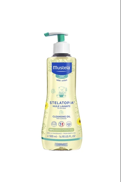 Mustela Stelatopia Huile Lavante Cleansing Oil 500 ml ürün görseli 1