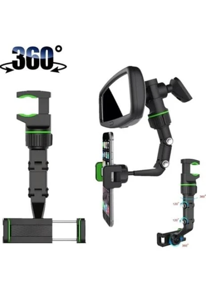 Araç İçi Telefon Tutucu (Dikiz Aynası ve Arka Koltuk Uyumlu) - Resim 2