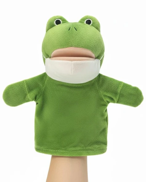 Kızılkaya Ağzı Hareketli El Kuklası Kurbağa Figürü 1705061 - Resim 2