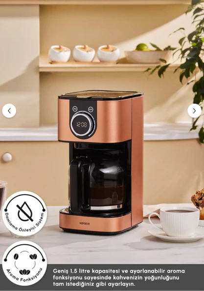 Karaca 2303 Filtre Kahve Makinesi Bronze - Resim 3