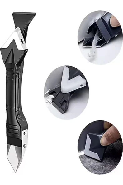 GenelTedarik Siyah Derz Kazıma Spatula Silikon - Resim 2