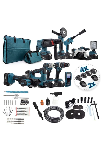 Maxplus 10 lu set matkap seti takımı ful set ürün görseli 1