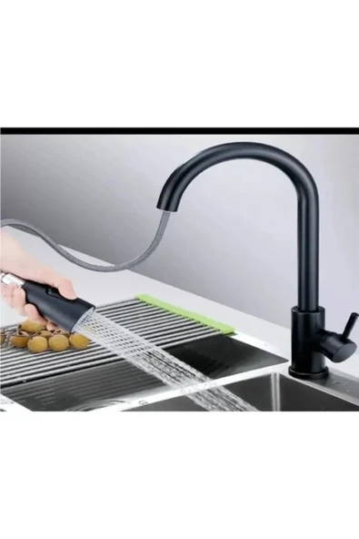 GenelTedarik Siyah Spiralli Eviye Bataryası Siyah ürün görseli 1