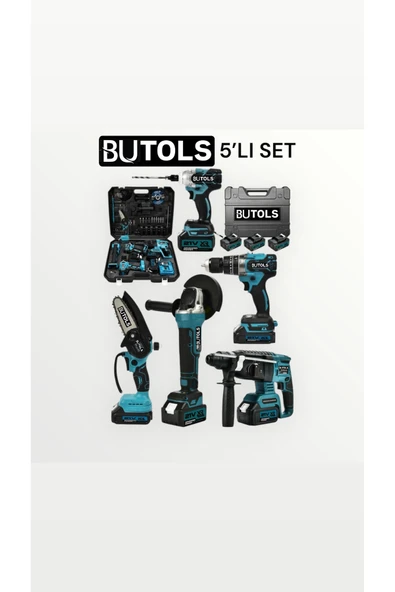 Butols FIRÇASIZ BL MOTOR 5 Lİ SET MATKAP TAKIMI SETİ ürün görseli 1