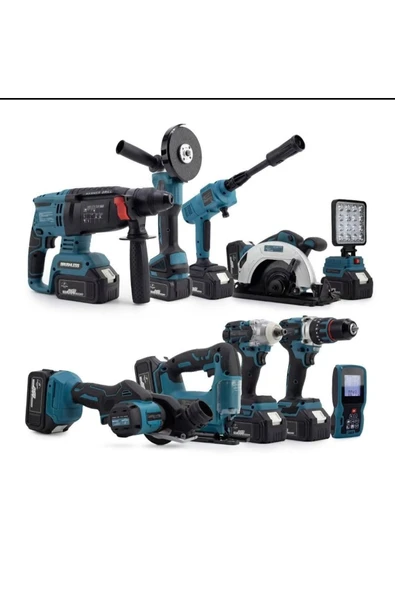 Maxplus 10 lu set matkap seti takımı ful set - Resim 2