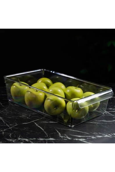 GenelTedarik BUZDOLABI DÜZENLEYİCİ PETI SAKLAMA KABI L BEDEN - Resim 2