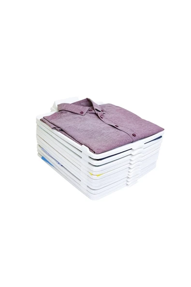 YclShop 10'lu Dolap Içi T-shirt Düzenleyici Gömlek Elbise Dolap Organizer Raf Eşya Düzenleyici - Resim 5