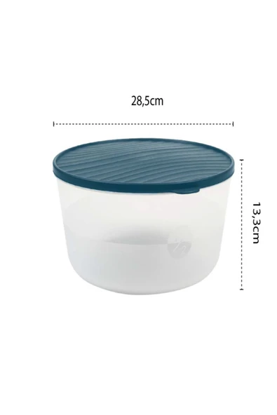 GenelTedarik SAKLAMA KABI YUVARLAK.3.4,5.6,5LT 3LÜ SET - Resim 4