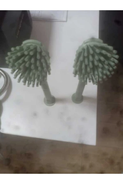 GenelTedarik Vantuzlu Mutfak Banyo Tezgah Üstü Silikon Bulaşık Yıkama Lavabo Temizleme Mutfak Tezgah Fırçası - Resim 3