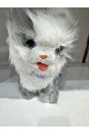 Tasmalı Dil Çıkartan Sesli Hareketli Ses Tekrarı Yapan Sevimli Kedi Büyük Boy - Resim 4