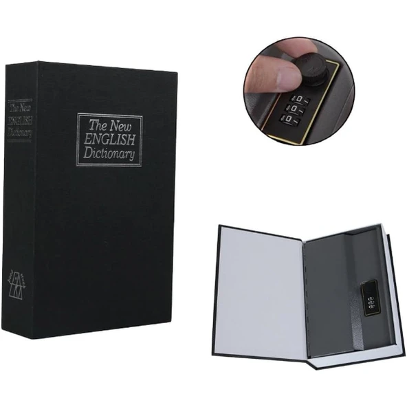 Şifreli Kitap Görünümlü Kasa (1 Adet) - Resim 2