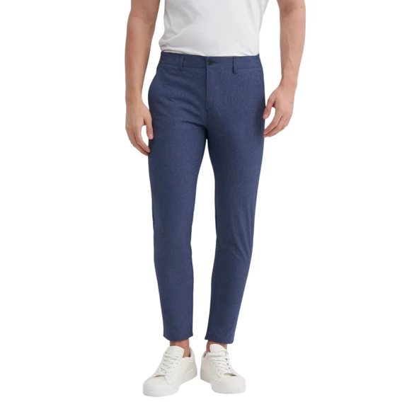 Jogger Dokuma Pantolon Düz Paça Cepli ürün görseli 1