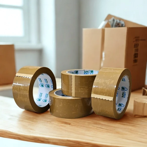 45MM KAHVE RENGİ KOLİ BANDI- 12 ADET - HOTMELT - EXTRA GÜÇLÜ YAPIŞMA - Resim 5