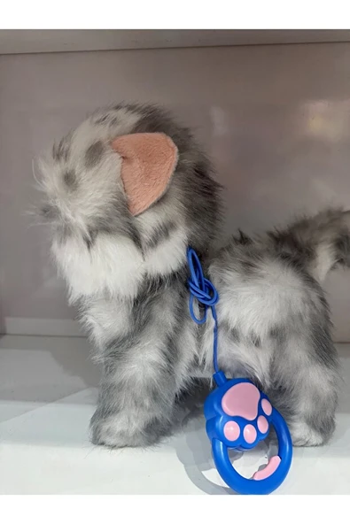 Tasmalı Dil Çıkartan Sesli Hareketli Ses Tekrarı Yapan Sevimli Kedi Büyük Boy - Resim 2