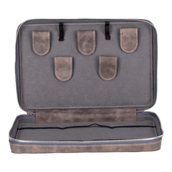 Epsilon Deri Seyahat Kablo Düzenleyici Çantası - Resim 2