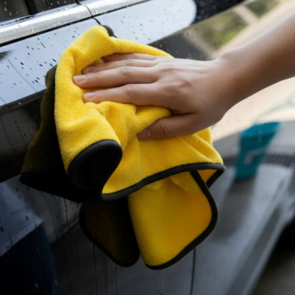 Technow King Zebra  50x70 cm 240 GSM Çift Taraflı Araç Oto Kurulama Temizlik  Bezi - Resim 4