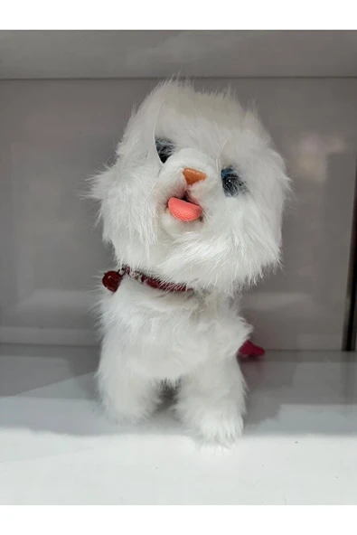 Tasmalı Dil Çıkartan Sesli Hareketli Ses Tekrarı Yapan Sevimli Kedi Büyük Boy - Resim 8