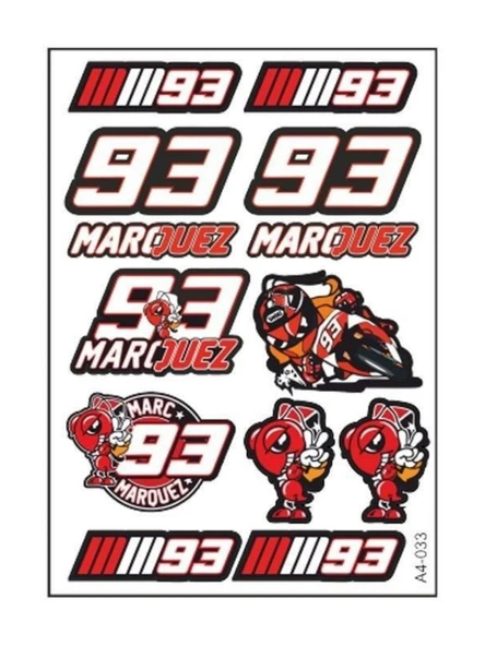 MARQUEZ 93 STİCKER SETİ ürün görseli 1