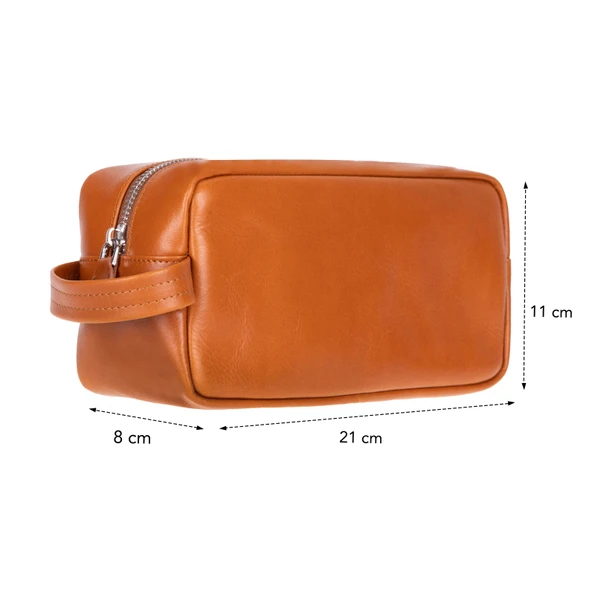 Lumora Leather Dopp Kit - Resim 10