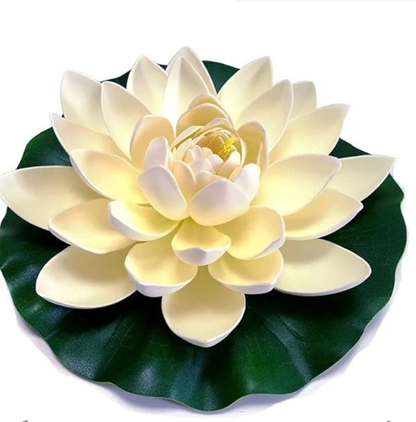 Dekoratif Yapay Lotus Çiçeği - 1 Adet - Resim 3