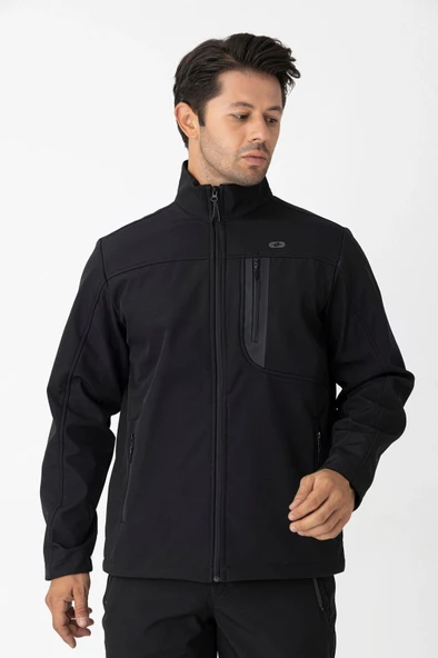Crozwise Erkek SOFTSHELL Mont Siyah 5039-10 ürün görseli 1