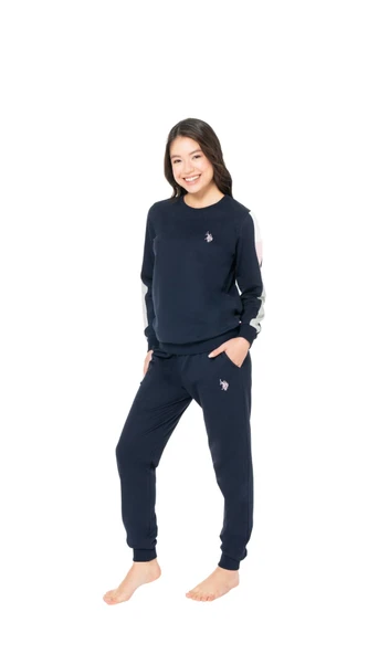 Us Polo Kadın Uzun Kol Pijama Takım 20115 - Resim 2
